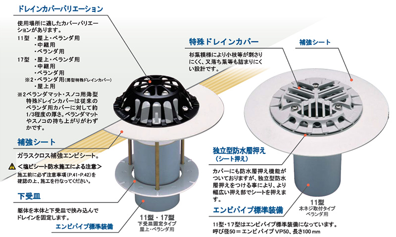 たて引　シート防水用